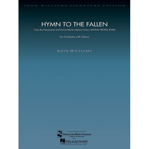 Hymn To The Fallen Full Orch Inc SATBb Chorus 