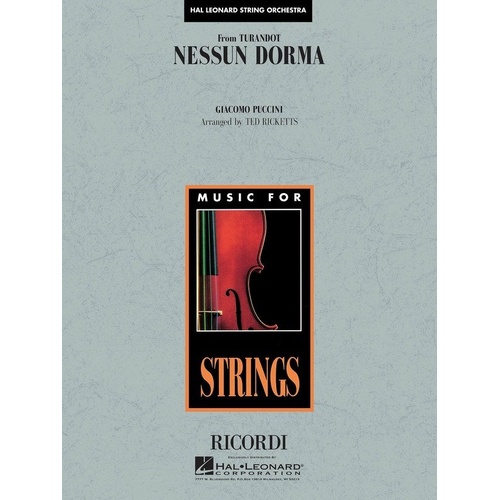 Nessun Dorma for String Orchestra - Ted Ricketts Arrangement