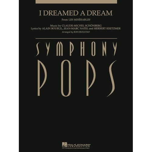 I Dreamed A Dream Vocal/Orchestra Full Score