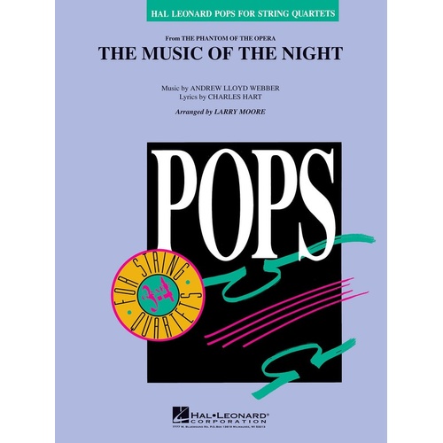 Music Of The Night Pop for String Quartets 2-3 (Music Score/Parts)