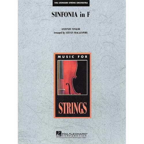 Sinfonia In F So3-4 (Music Score/Parts)
