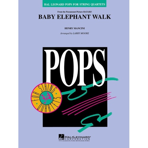 Baby Elephant Walk String Quartet PSQ2-3 by Hal Leonard