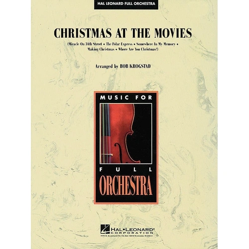Christmas at the Movies Fo4 SC/PTS for Orchestra - Hal Leonard