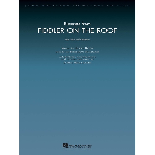 Excerpts From Fiddler On The Roof Violin/Fo Score/Parts