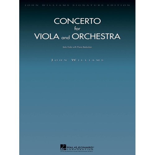 Williams - Concerto For Viola/Piano (Softcover Book)