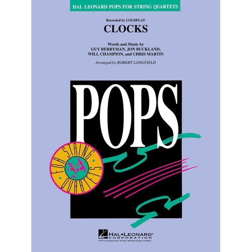 Clocks String Quartet PSQ3-4 by Hal Leonard