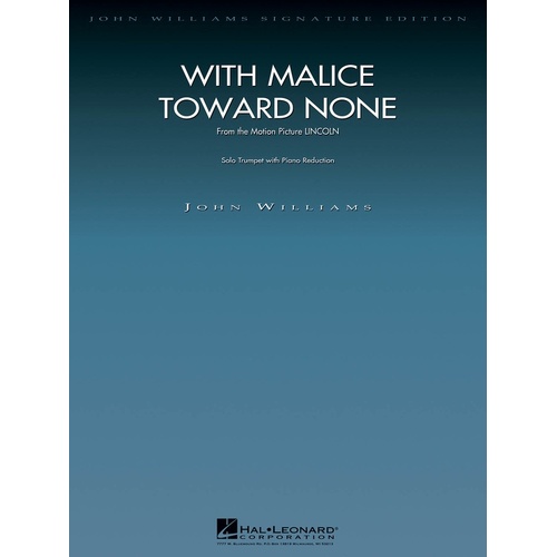 With Malice Toward None (From Lincoln) Trumpet/Piano (Softcover Book)