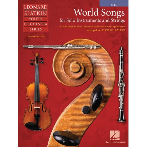 World Songs For Solo and Strings Cello (Softcover Book)