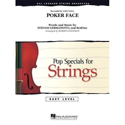 Poker Face Easy Version for String Orchestra by Hal Leonard