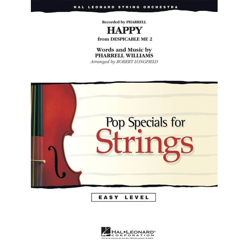 Happy from Despicable Me 2 for String Orchestra - Easy Pop Specials for Strings