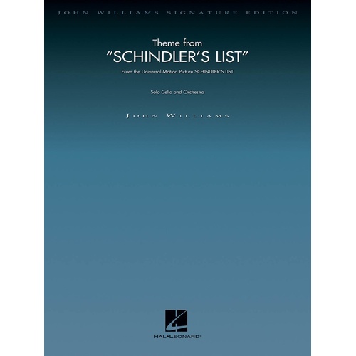 Theme From Schindlers List Cello/Orchestra Score/Parts