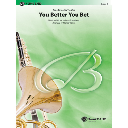 You Better You Bet CB Grade 2 Concert Band Sheet Music The Who Kamuf Michael