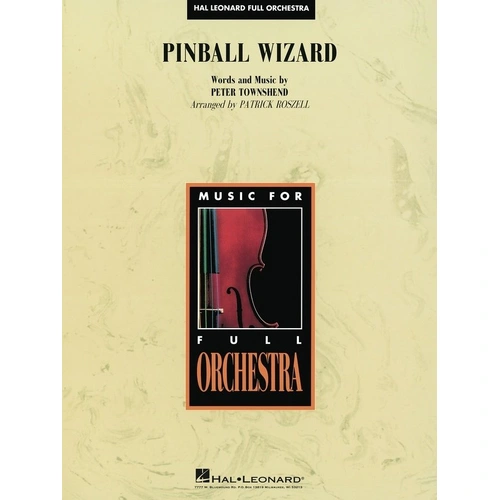 Pinball Wizard Orchestra FO3 SC/PTS by Hal Leonard