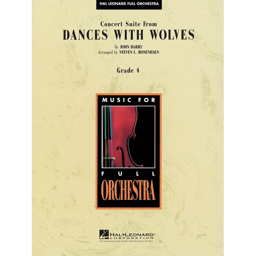 Dances With Wolves Hal Leonard Full Orchestra 3-4 (Music Score/Parts)