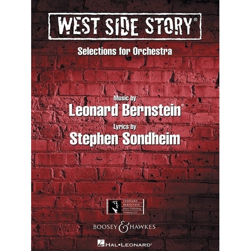 West Side Story Selections Full Orchestra Score by Leonard Bernstein, Arranged by Jack Mason, 16 Pages
