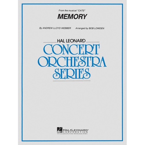 Memory Hal Leonard Full Orchestra 3-4 (Pod) (Music Score/Parts)