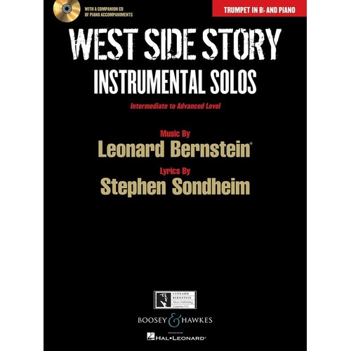 West Side Story Trumpet and Piano Book with CD - Intermediate to Advanced Level