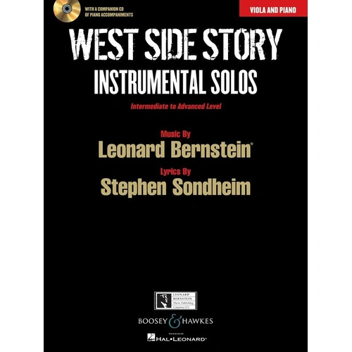 West Side Story Viola and Piano Book with CD - Intermediate to Advanced Level