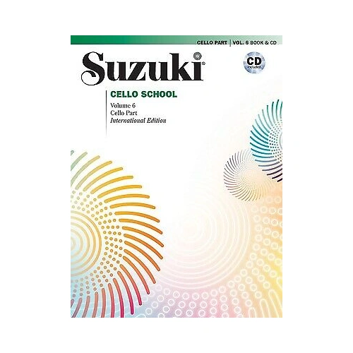 Suzuki Cello School Book/Volume 6 with CD - International Edition Summy Birchard 45018