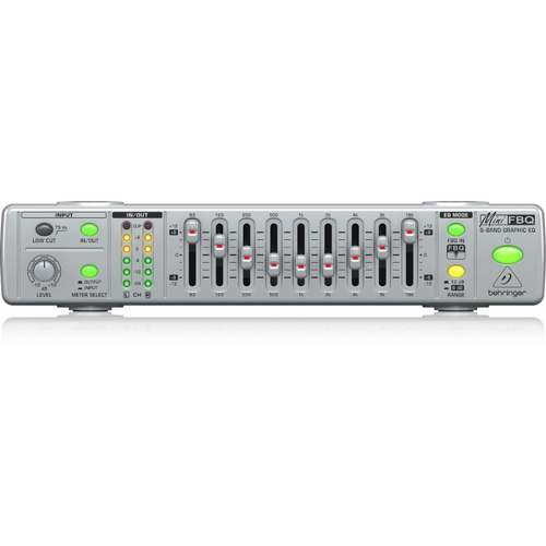 Behringer MinifBQ FBQ800 V2 9-Band Graphic Equalizer