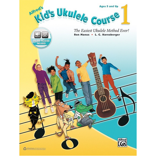 Alfred's Kids Ukulele Course Vol 1 Book with Online Audio