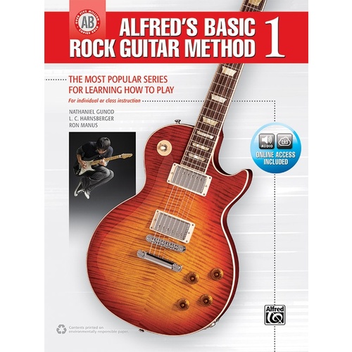 Alfreds Basic Rock Guitar Method 1 Book/Oa