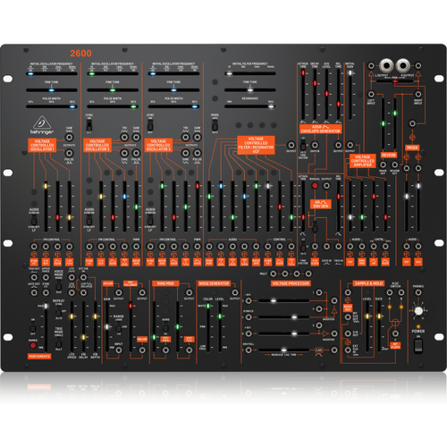 Behringer 2600 Semi-Modular Analog Synthesizer 8U Rack-Mount, 3 VCOs, Multi-Mode VCF