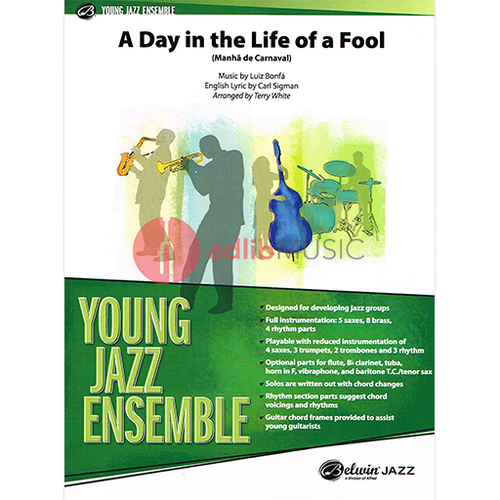 A Day in the Life of a Fool Jazz Ensemble Sheet Music Grade 2 by Terry White Belwin Jazz Alfred