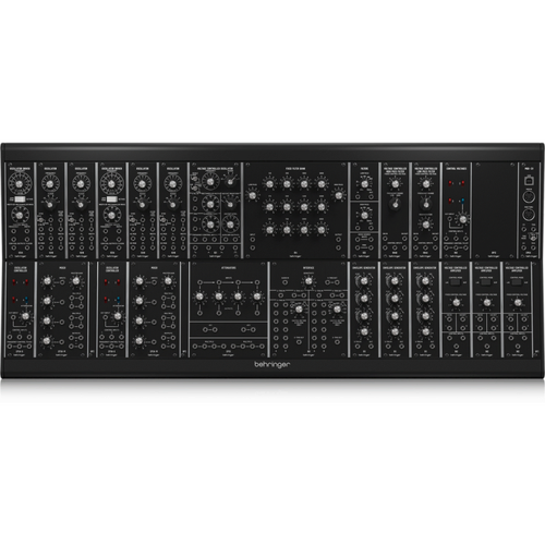 Behringer System 35 Complete Modular Synth with 25 Vintage Sounding Modules in Eurorack Go Case