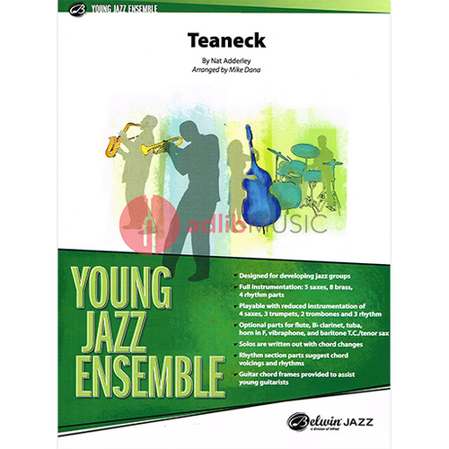 Teaneck Young Jazz Ensemble Grade 2 Sheet Music by Nat Adderly arranged by Mike Dana - Belwin Jazz - Alfred