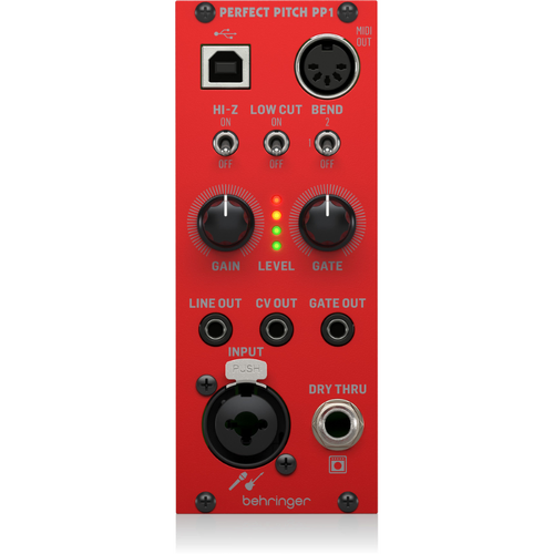 Behringer Perfect Pitch PP1 Eurorack Converter Module - Guitar and Audio to MIDI, USB, CV