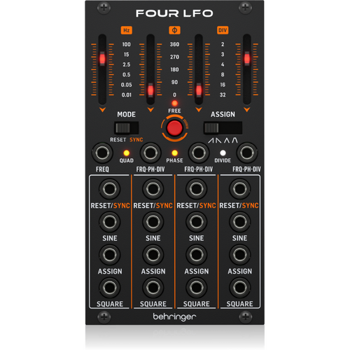 Behringer Four LFO Eurorack Module - Quad LFO with Assignable Waveforms