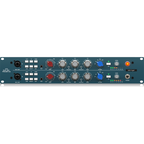 Behringer 1273 2-Channel Microphone Preamp with 3-Band EQ and Midas Transformers