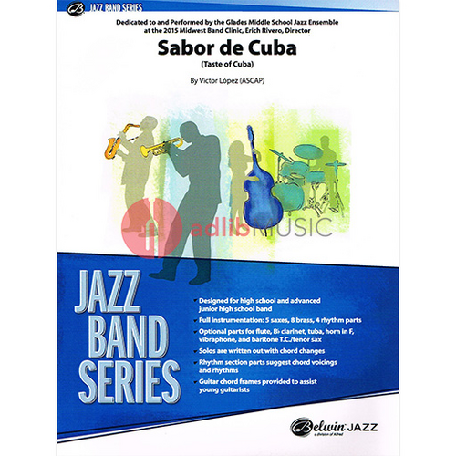 Sabor de Cuba Jazz Ensemble Grade 3.5 by Victor Lopez - Belwin Jazz - Alfred