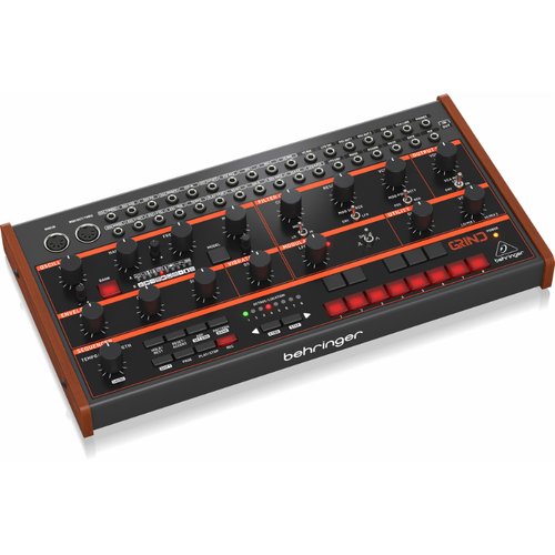 Behringer Grind Hybrid Semi-Modular Synthesizer with 24 Sound Engines, Analog Filter, 32-Step Sequencer, 16-Voice Poly Chain