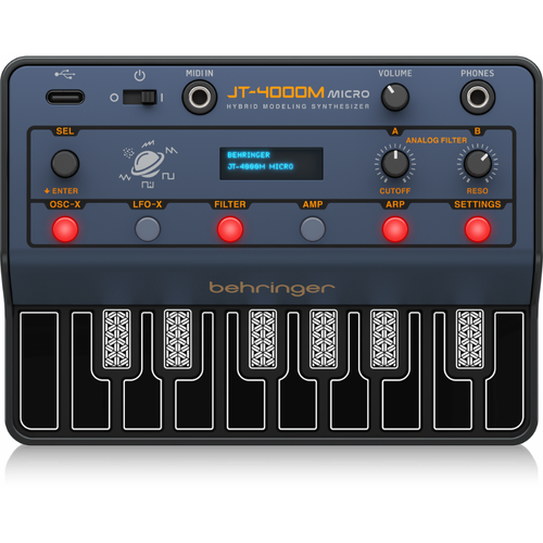 Behringer JT-4000M Micro 4-Voice Hybrid Synthesizer with MIDI