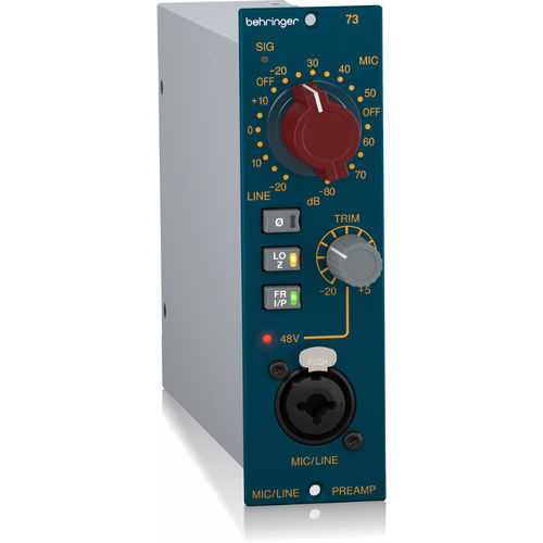 Behringer 73 Legendary Mic Pre 500 Series with Custom-Built Midas Transformers