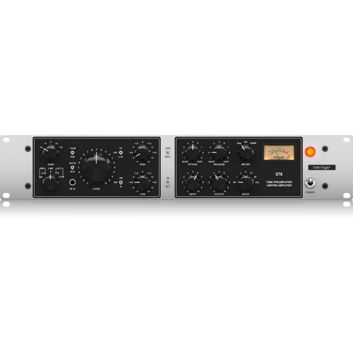 Behringer 676 Classic Vacuum Tube Preamplifier with FET-Style Compressor and Midas Transformers