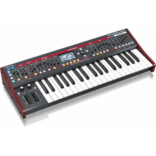 DeepMind 6X True Analogue 6-Voice Polyphonic Synthesizer with FX Engines, OSCs, LFOs, ADSR Generators, Modulation Matrix, and Sequencer