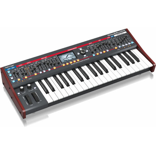 Deepmind 6X True Analog 6-Voice Polyphonic Synthesizer with FX Engines, OSCs, LFOs, ADSR Generators, Modulation Matrix, and Control Sequencer