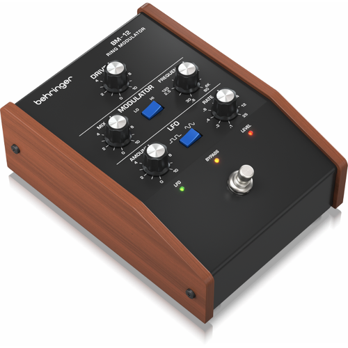 Behringer BM-12 Vintage Analogue Ring Modulator Pedal with Bell-Like Tones and LFO Modulation