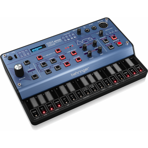 Behringer CZ-1 Mini Synth 3-Voice Hybrid Phase Distortion Synthesizer with Analog Filter, 16-Step Sequencer and Arpeggiator