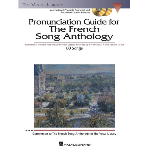 French Song Anthology Pronunciation Book with 3 CDs