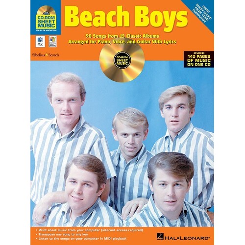 Beach Boys CD Rom Sheet Music (CD-Rom Only)