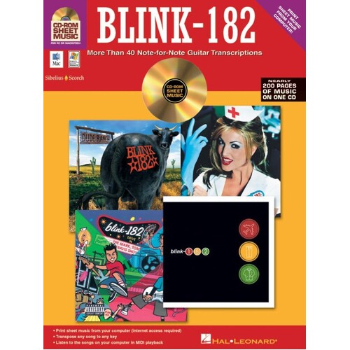 Blink 182 CD Rom Sheet Music (CD-Rom Only)