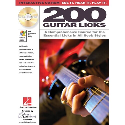 200 Guitar Licks CD Rom (CD-Rom Only)