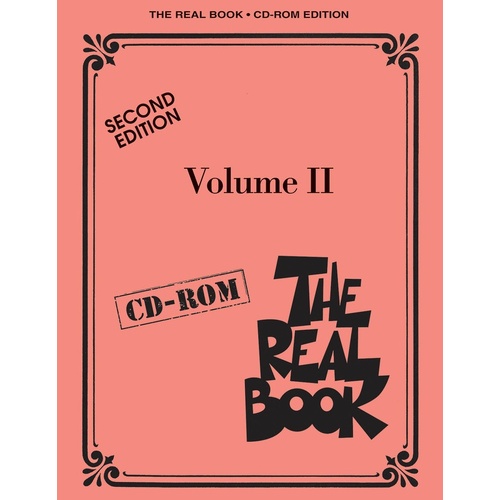 Real Book CD Rom Sheet Music V2 2nd Ed (CD-Rom Only)