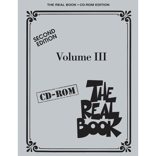 Real Book CD Rom Sheet Music V3 2nd Ed (CD-Rom Only)