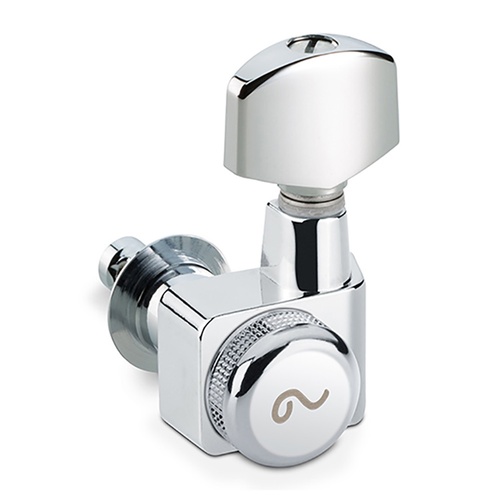 Schaller 6-in-Line Locking Machine Heads F-Series Chrome Left-Handed