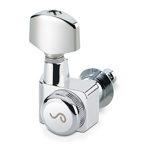 Schaller 6-in-Line Locking Machine Heads F-Series Chrome 1:18 Ratio